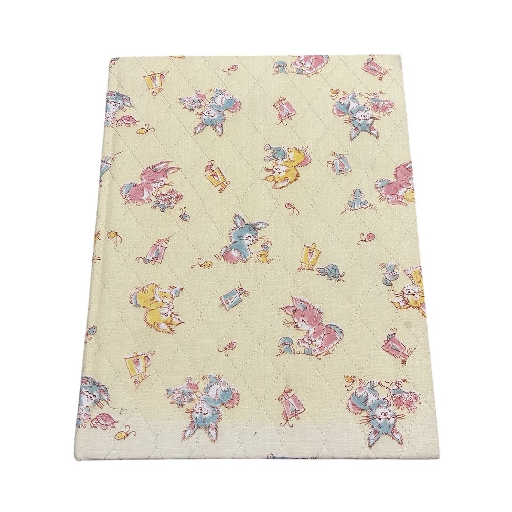 Fabric Beatrix Potter Baby Book Hardcover Years 1-5 1980s Photo Album Records